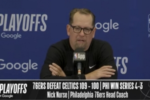 【完整版】纳斯：恩比德拼尽全力 1-3落后逆转绿军全凭坚韧防守