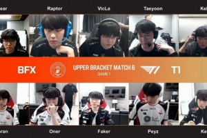 平推！Peyz艾希两轰三杀 Faker阿卡丽屠戮BFX T1碾压赢首局