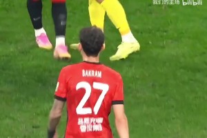 实拍：王钰栋疑似冲着裁判傅明嘀咕什么，随后被出示黄牌