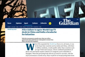 帮央视省钱了？卫报：世界杯扩军FIFA本指望中国晋级